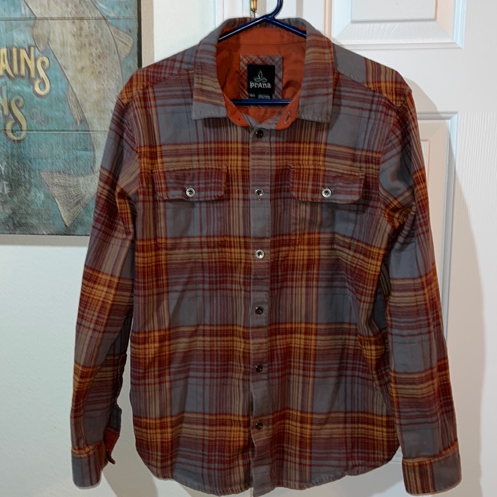 prAna Long-Sleeved Flannel Shirt